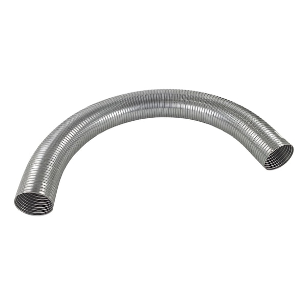 Heavy Duty Mfg Pipe, Flex, Exhaust, Cut Length, Stainless 0.016/0.020 Strip, 4 In. Dia, 48 In. Lng 17B-400-48SS - main